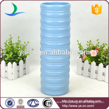 YSv0135-01 blaue hohe keramische Vase